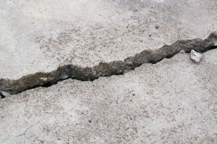 porch concrete crack repair